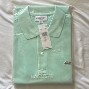 Lacoste Green Polo Shirt Classic Design Lightweight